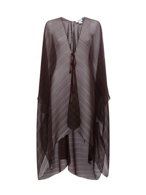 Maxi poncho in tulle plissé Fondente BLUGIRL | NA6013 T428990913